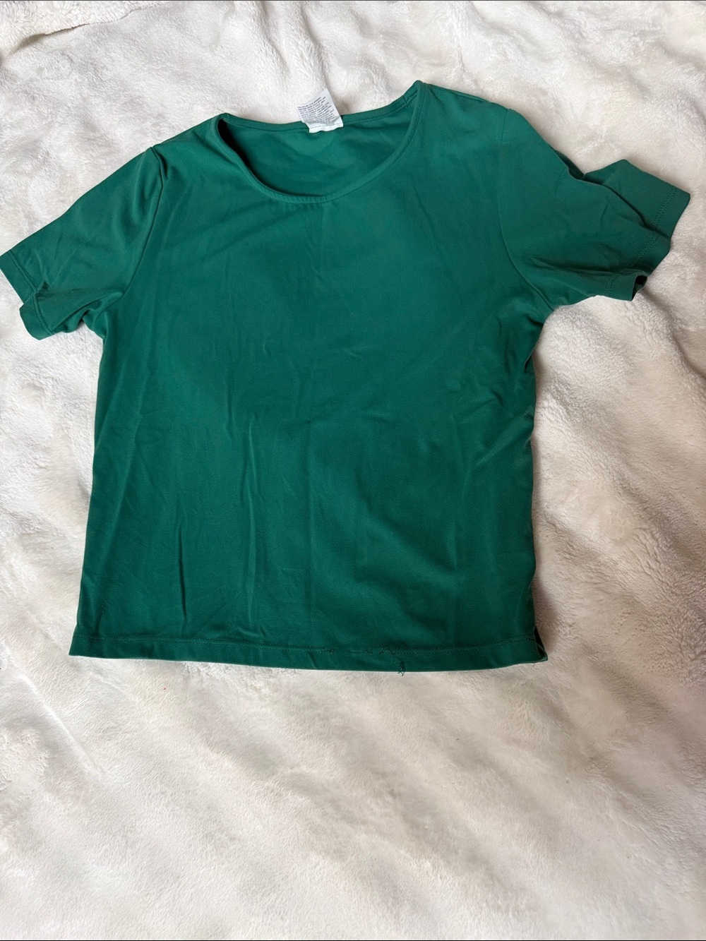all in motion Women's Dark Green Short Sleeve Scoop Neck Tee